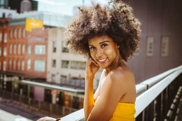 istock Beautiful woman in New York 1166776474