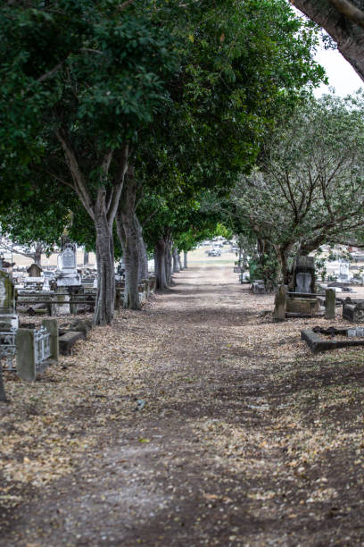 Ipswich City Council Cemetary, Queensland stock photo