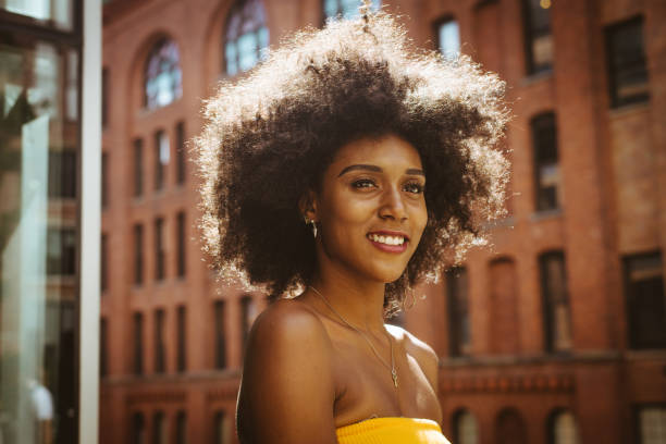 istock Beautiful woman in New York 1166776695