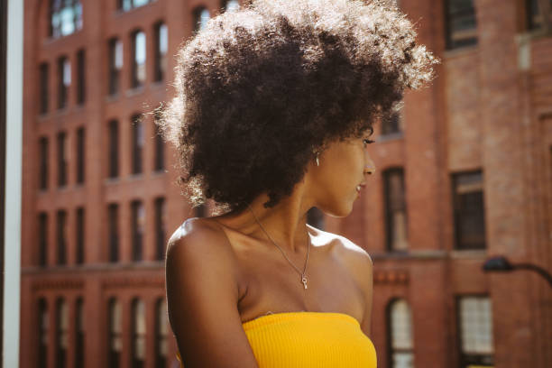 istock Beautiful woman in New York 1166777332