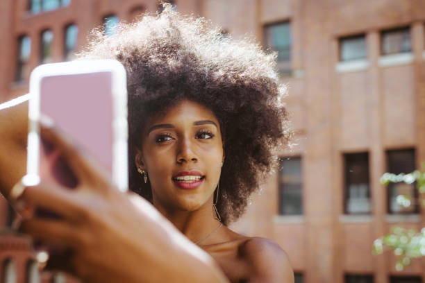 istock Beautiful woman in New York 1166777384