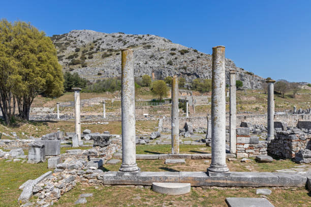 istock Ancient Ruins at archaeological site of Philippi, Greece 1166782403