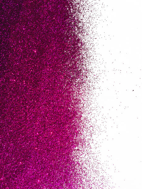 istock Magenta glitter on white background 1166789142