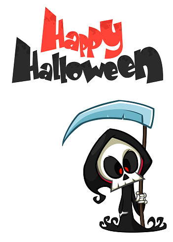 Phim Hoạt Hình Dễ Thương Grim Reaper Minh Họa Vector Halloween Hình minh  họa Sẵn có - Tải xuống Hình ảnh Ngay bây giờ - iStock