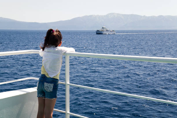 istock Little girl on the ferry 1166790001
