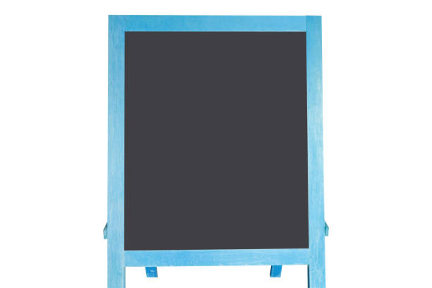 istock Wooden menu blackboard Isolated on white background, Outdoor display advertising menu board for cafe or restaurant 1166791006