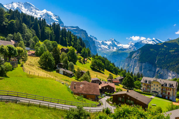 istock Mountain village Wengen, Switzerland 1166792373