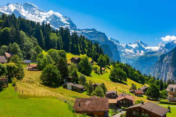 istock Mountain village Wengen, Switzerland 1166792692