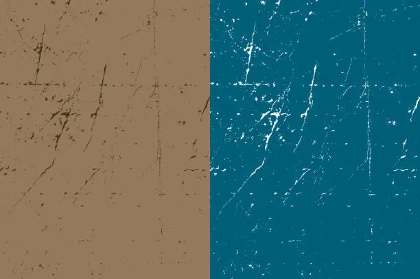 Vector illustration of Texture Grunge Background over Two colours option