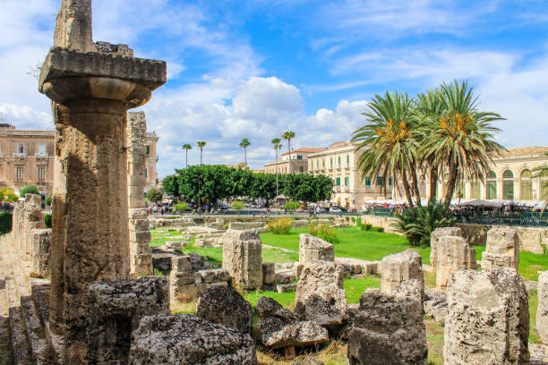 Syracuse ruins, Sicily, Italy stock photo
