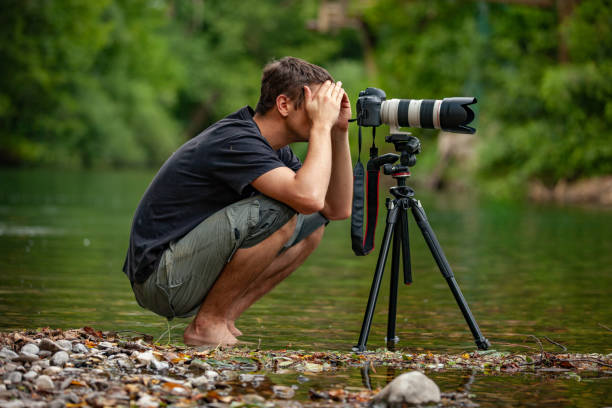 istock Wildlife photographer Capturing an image 1166798324