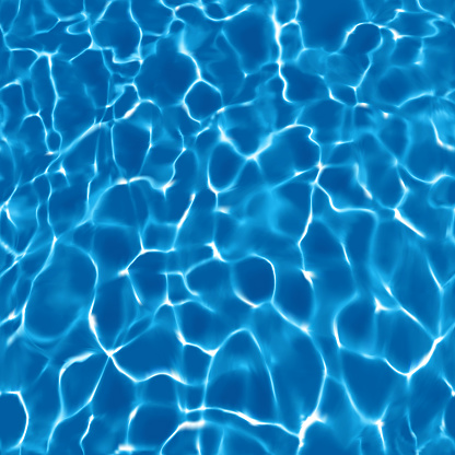 This vector illustration uses a gradient mesh to create a realistic water surface with ripples and reflections. The square background repeats seamlessly both vertically and horizontally to suit your requirements. The illustrator 10 file can also easily be coloured, customized and scaled infinitely without any loss of quality, making it an ideal background for your design project.