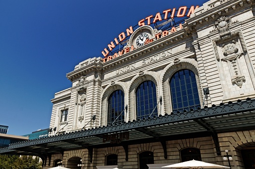view to union station in Denver