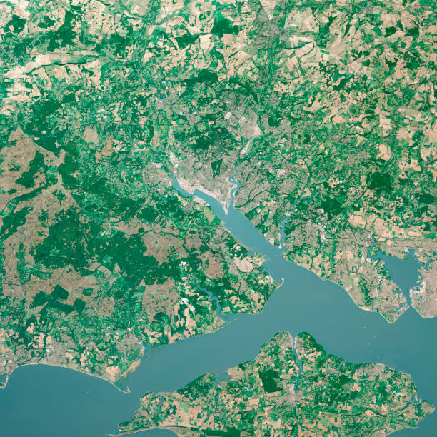 istock Southampton England 3D Render Aerial Top View Oct 2018 1166801100