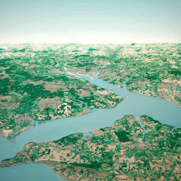 istock Southampton England 3D Render Aerial Horizon View From South Oct 2018 1166801106