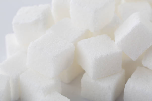 istock Sugar cube food ingredient background, closeup 1166801868