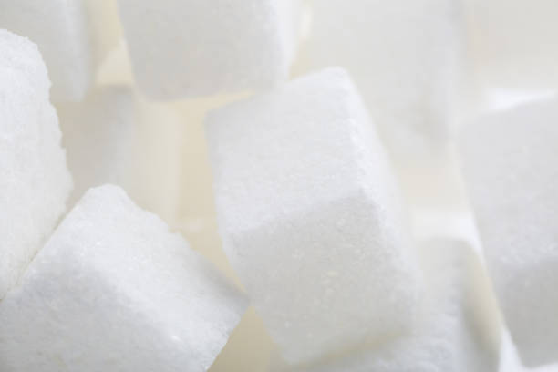 istock Sugar cube food ingredient background, closeup 1166801873