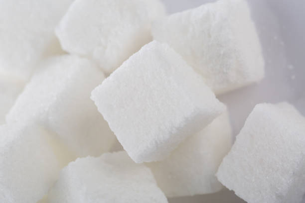 istock Sugar cube food ingredient background, closeup 1166801980