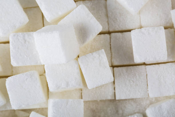 istock Sugar cube ingredient closeup. Sugar cube food ingredient background 1166802218