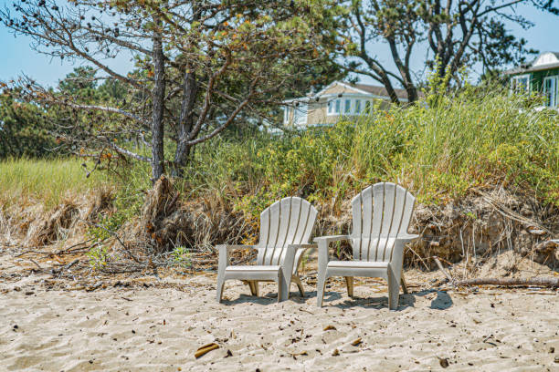 istock Chair on the sand 1166802553