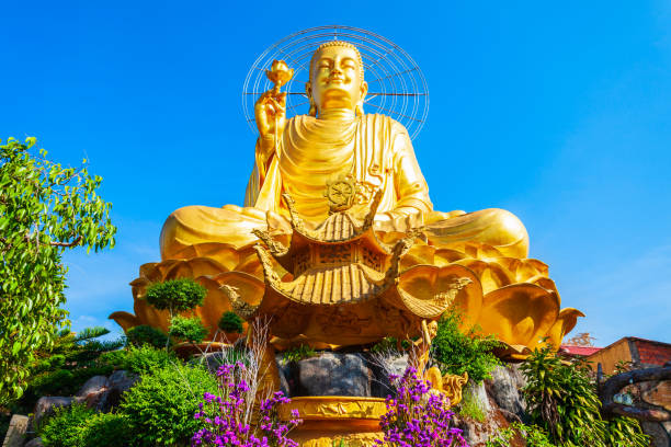 istock Golden Buddha statue in Dalat 1166806002