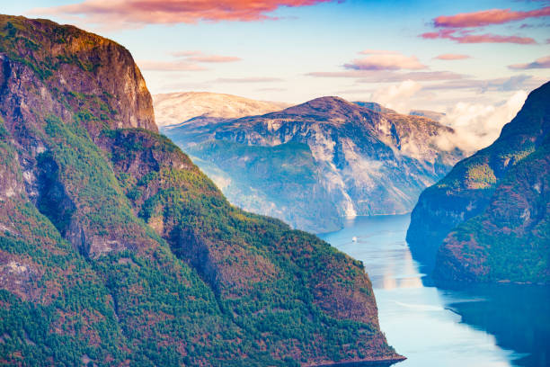 istock Fjord landscape Aurlandsfjord in Norway 1166808457