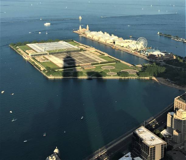 istock Chicago's Navy Pier and Lake Michigan 1166815754