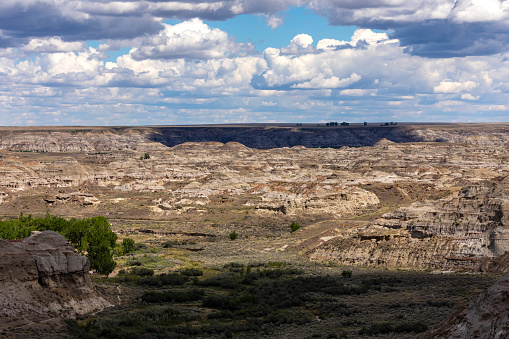 The Badlands of Albert in Canada