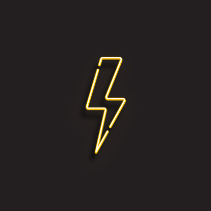 ELECTRICITY ICON - NEON STYLE