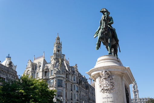 Memorial of the Siege of 1792 on Grand Place in the city center of Lille. The citizens of Lille gave the memorial the popular name Column of the Goddess; Lille, France