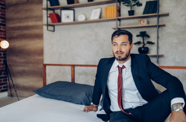 istock Young man on a business trip 1166827610