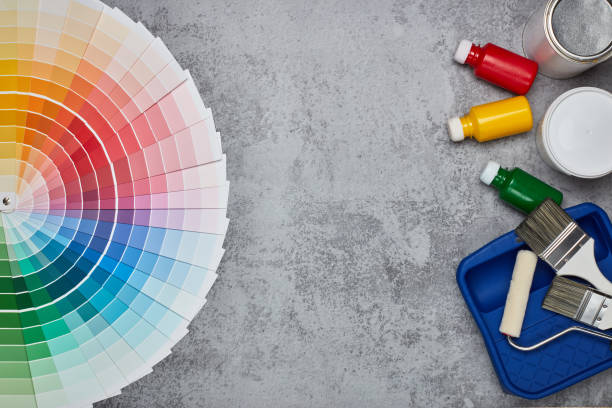 istock Colour swatches, painting accessories 1166829630