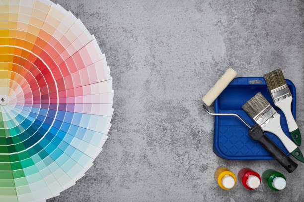 istock Colour swatches, painting accessories 1166829652