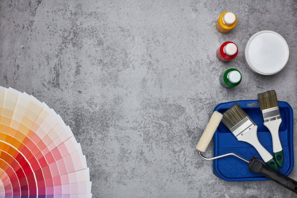 istock Colour swatches, painting accessories 1166829673