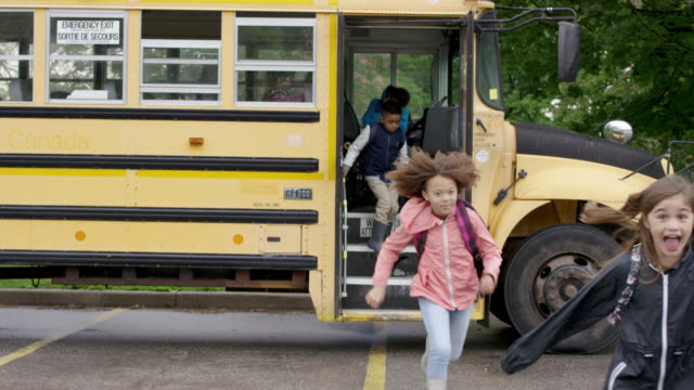 Running off the school bus