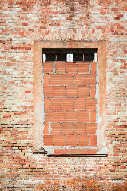 istock Detail of brick wall, window 1166835284