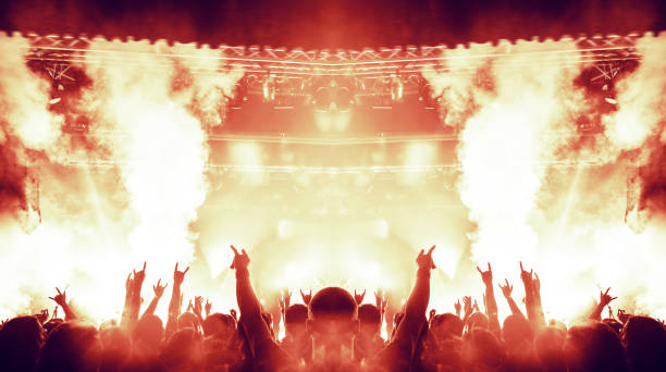 istock Concert crowd in front of a live stage 1166839949