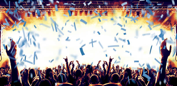 istock Concert crowd in front of a live stage 1166839979