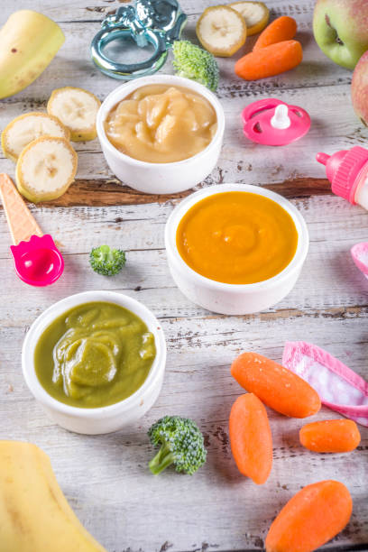 istock Colorful baby food puree 1166843140