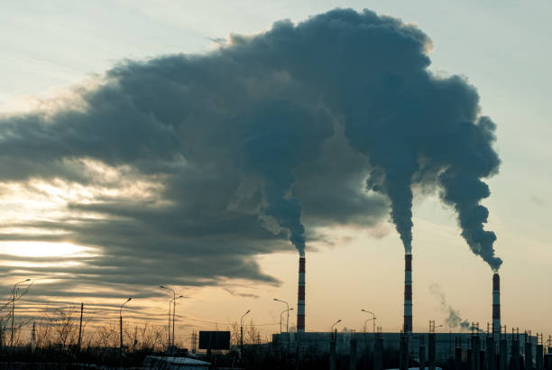 istock Smoke from factory 1166843174