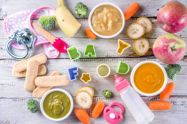 istock Colorful baby food puree 1166843221