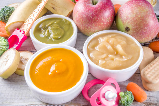istock Colorful baby food puree 1166843385