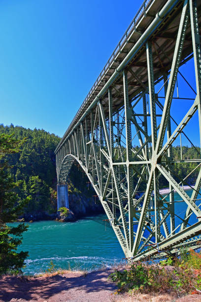 istock Deception Pass Bridge near Whidbey Island, Washington 1166846685