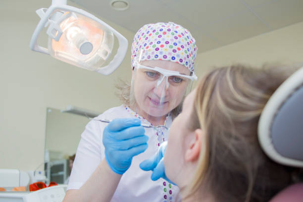 istock Cabinet dentist. Dentist treats teeth 1166860665