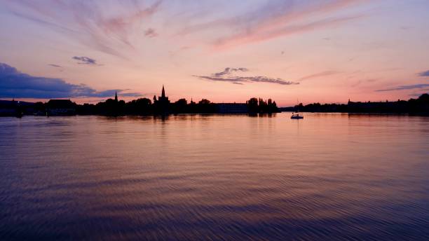 istock Sunset at Boden Lake, Bodensee 1166861788