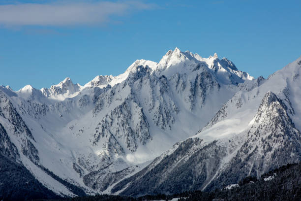 istock Morning view on Mountain peaks with  sunrize light 1166861881