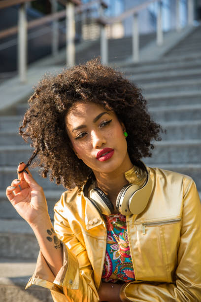 istock Beautiful afro-american girl 1166862628