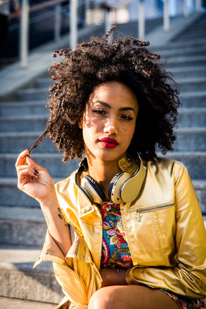 istock Beautiful afro-american girl 1166862815
