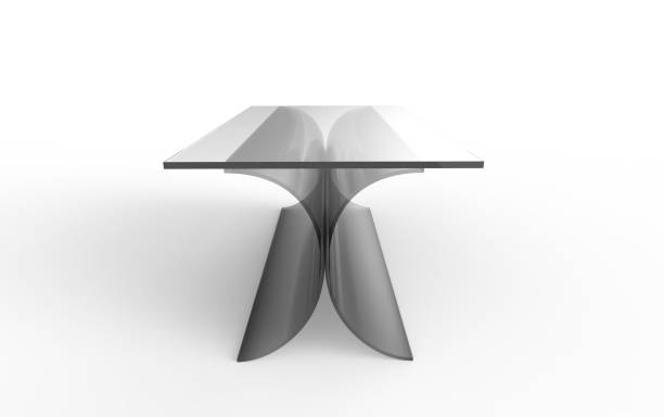istock Stylish table 3d illustration on a white background 1166862817