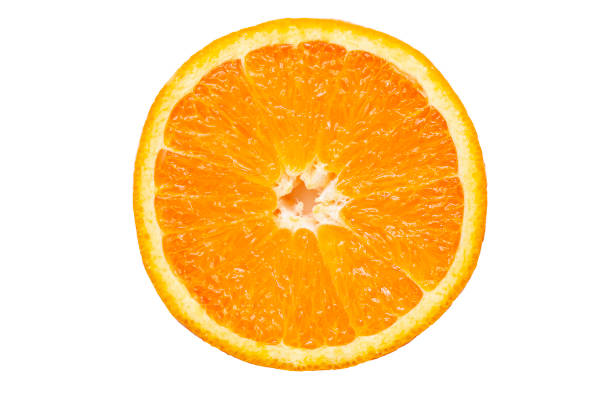 istock Slice of orange fruit isolated clipping path 1166862830